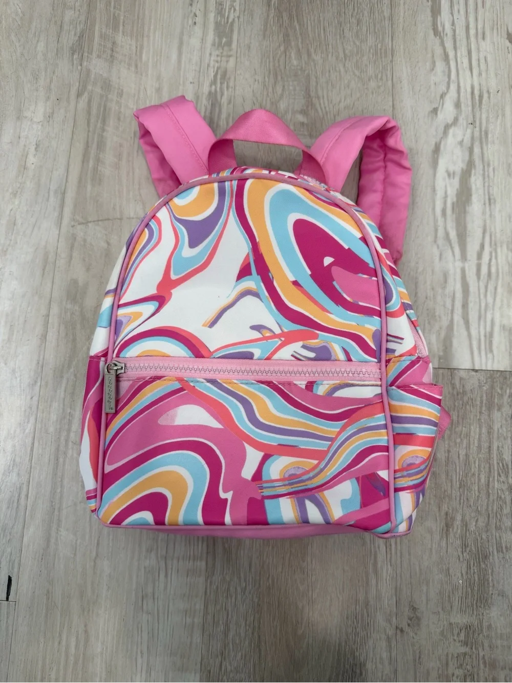 Kids Pink Swirl Pattern Mini Backpack